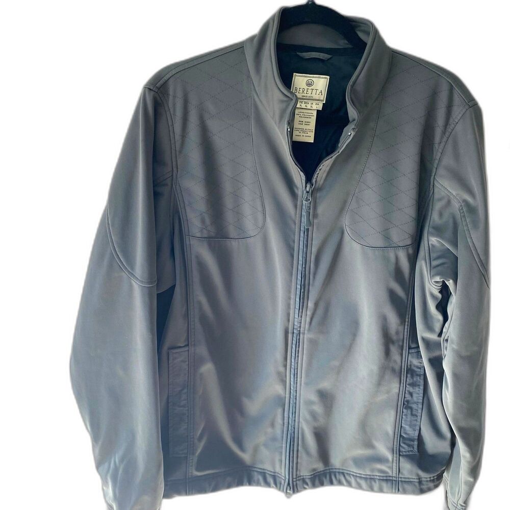 Beretta Jacket Coat Men’s Size Large Color Gray Lightweight Lined Shoot Jacket